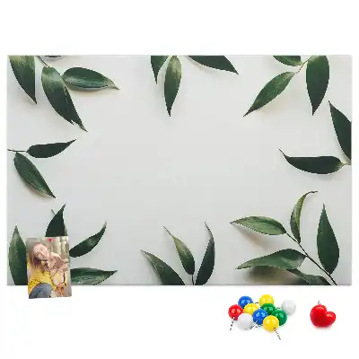 Panou din plută cu ramă decorată cu frunze