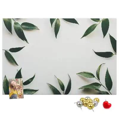 Panou din plută cu ramă decorată cu frunze