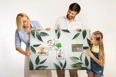 Panou din plută cu ramă decorată cu frunze