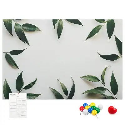 Panou din plută cu ramă decorată cu frunze