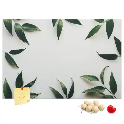 Panou din plută cu ramă decorată cu frunze