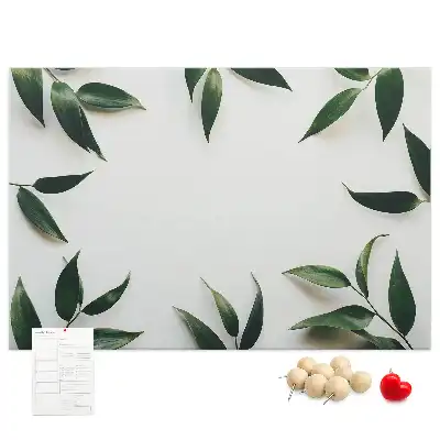 Panou din plută cu ramă decorată cu frunze