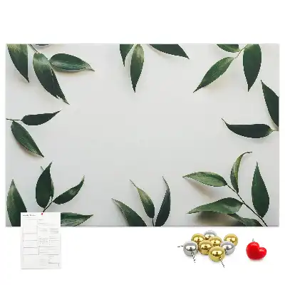 Panou din plută cu ramă decorată cu frunze