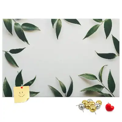 Panou din plută cu ramă decorată cu frunze