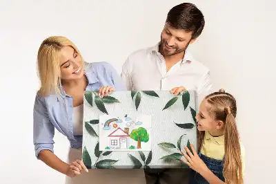 Panou din plută cu ramă decorată cu frunze