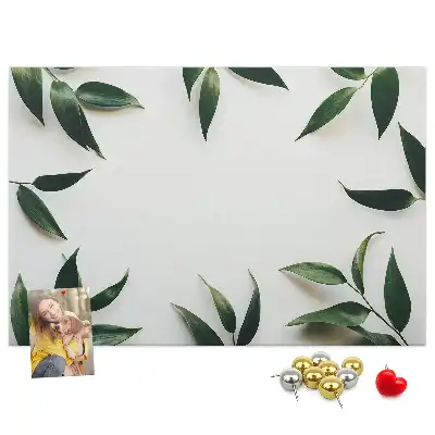 Panou din plută cu ramă decorată cu frunze