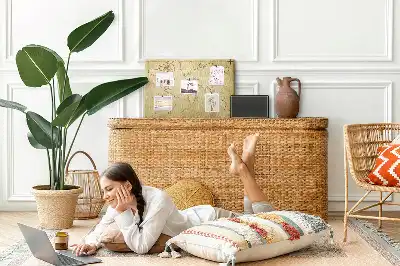 Hartă a lumii din plută cu aspect învechit pentru perete