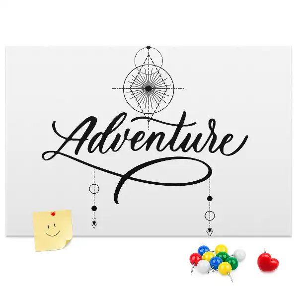 Panou din plută cu motiv de călătorie Adventure