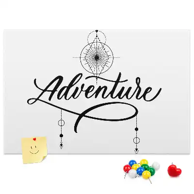 Panou din plută cu motiv de călătorie Adventure