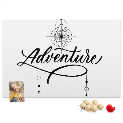 Panou din plută cu motiv de călătorie Adventure