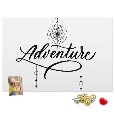 Panou din plută cu motiv de călătorie Adventure