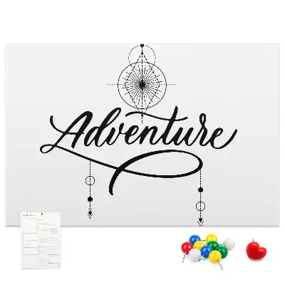 Panou din plută cu motiv de călătorie Adventure