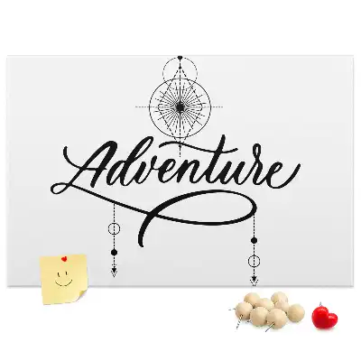 Panou din plută cu motiv de călătorie Adventure