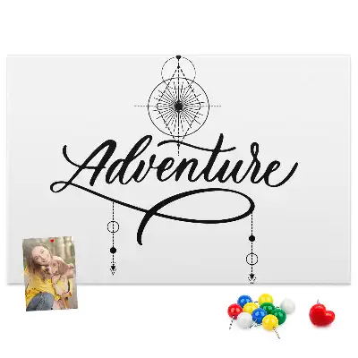 Panou din plută cu motiv de călătorie Adventure