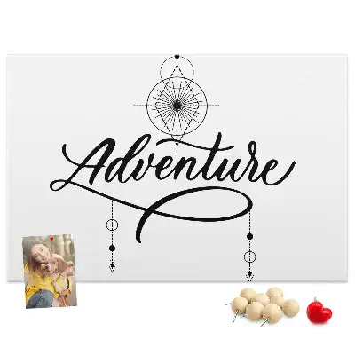 Panou din plută cu motiv de călătorie Adventure