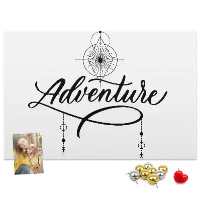 Panou din plută cu motiv de călătorie Adventure