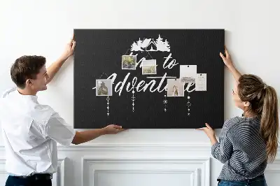 Tablă din plută cu motto pentru călătorii