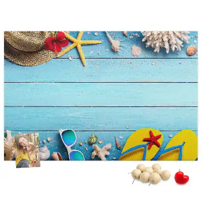 Panou din plută cu accesorii decorative maritime