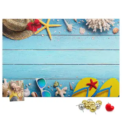 Panou din plută cu accesorii decorative maritime