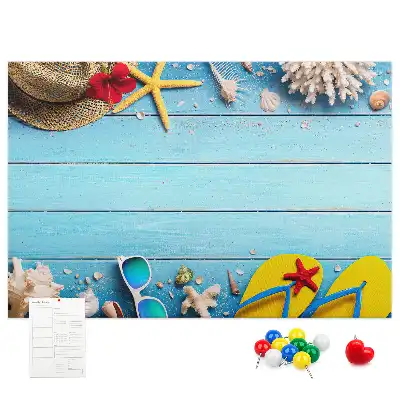 Panou din plută cu accesorii decorative maritime