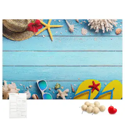 Panou din plută cu accesorii decorative maritime