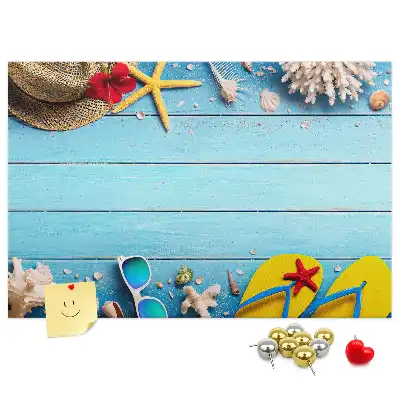 Panou din plută cu accesorii decorative maritime