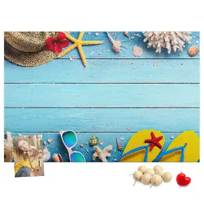 Panou din plută cu accesorii decorative maritime