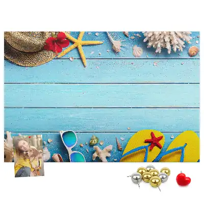Panou din plută cu accesorii decorative maritime