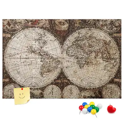 Tablă din plută Atlas cu design rustic