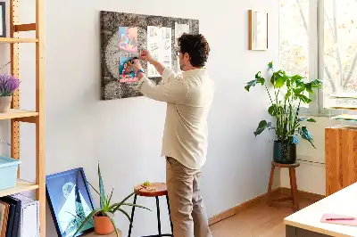 Tablă din plută Atlas cu design rustic