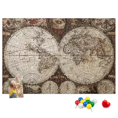 Tablă din plută Atlas cu design rustic