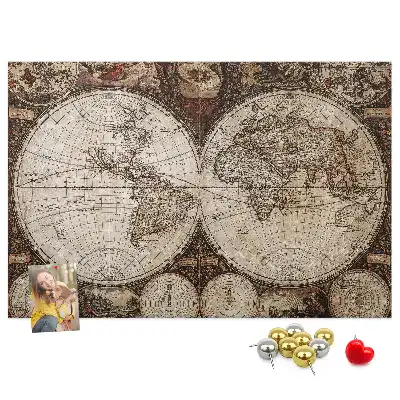 Tablă din plută Atlas cu design rustic
