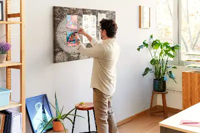 Tablă din plută Atlas cu design rustic
