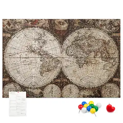 Tablă din plută Atlas cu design rustic