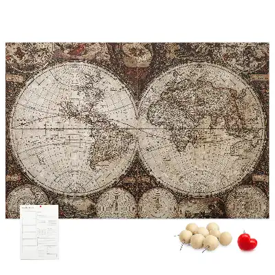 Tablă din plută Atlas cu design rustic