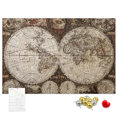 Tablă din plută Atlas cu design rustic