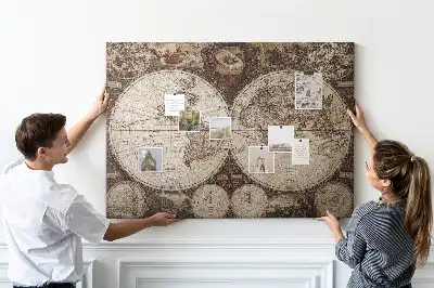 Tablă din plută Atlas cu design rustic