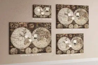 Tablă din plută Atlas cu design rustic
