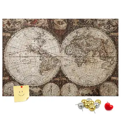 Tablă din plută Atlas cu design rustic