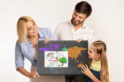 Panou din plută Harta lumii