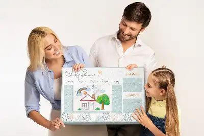 Tablă din plută pentru planificarea săptămânală
