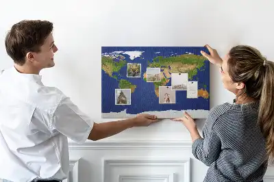Hartă a lumii din plută de dimensiuni mari
