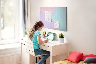 Tablă din plută model pastel