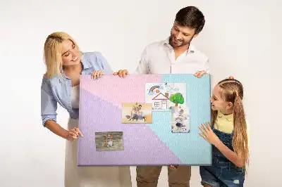 Tablă din plută model pastel