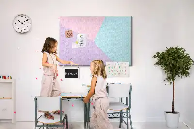 Tablă din plută model pastel