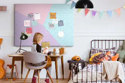 Tablă din plută model pastel