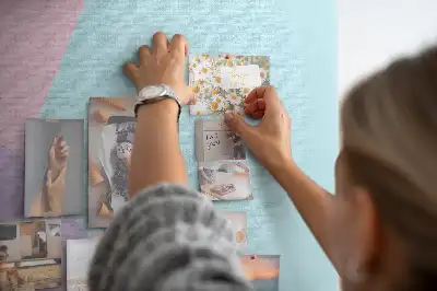 Tablă din plută model pastel