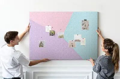 Tablă din plută model pastel