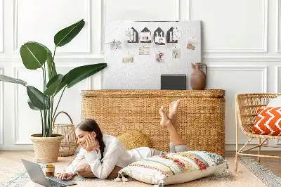 Panou din plută pentru decor cu text Home