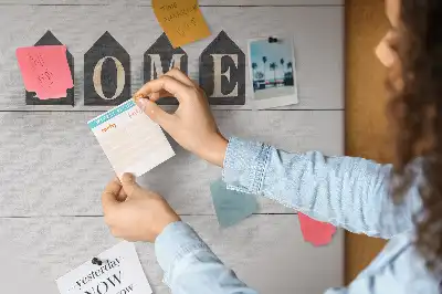 Panou din plută pentru decor cu text Home